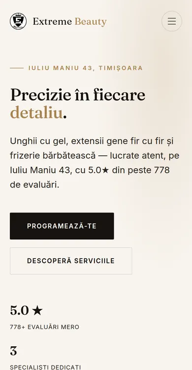 The same page on a phone